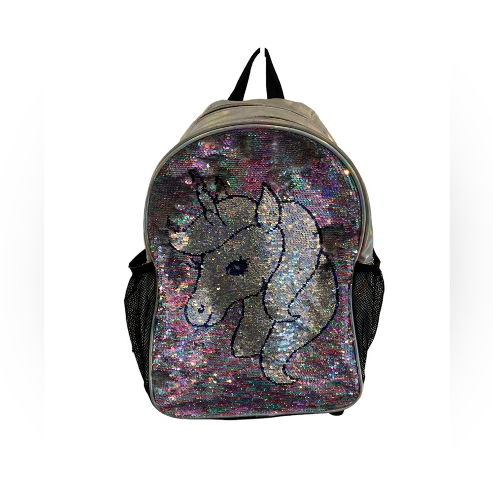 Sequin flip unicorn backpack